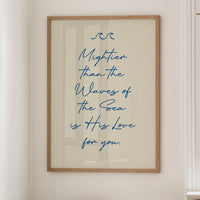 Ocean Promises In Flowing Script