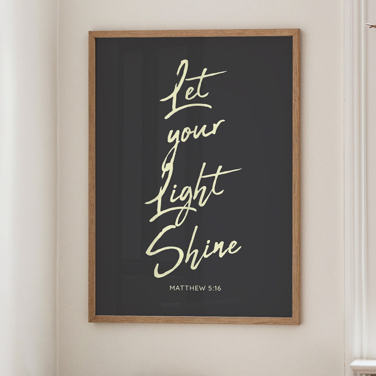 Luminous Words On Charcoal Canvas