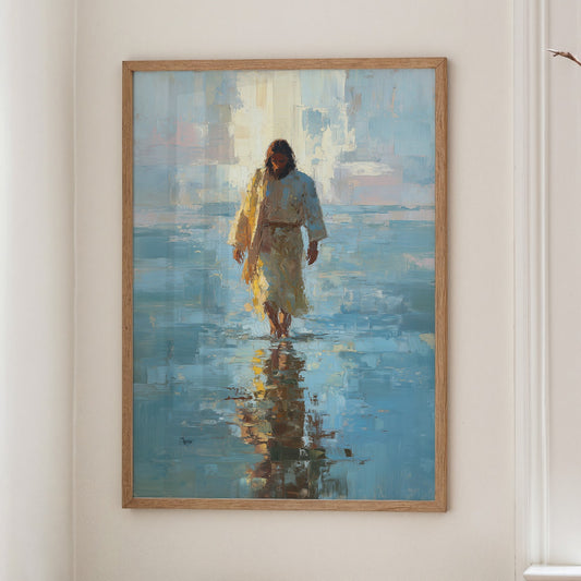 Solitary Path Through Azure Waters