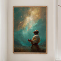Divine Light Breaks Through Turquoise Heavens