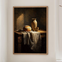 Humble Feast in Amber Light
