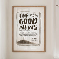 Divine Message in Rustic Typography