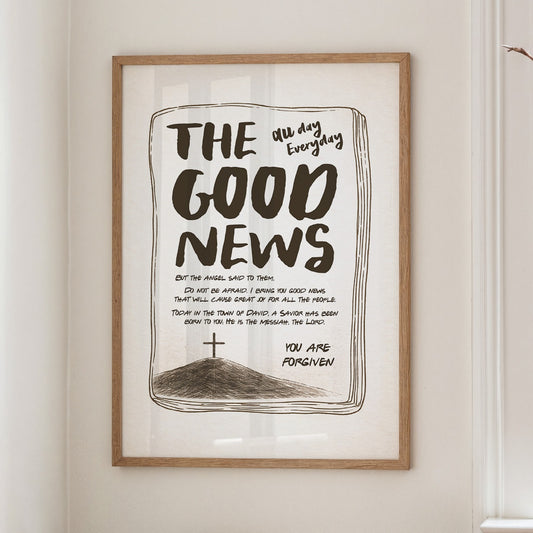 Divine Message in Rustic Typography