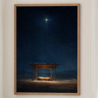 Celestial Guide Above Humble Cradle