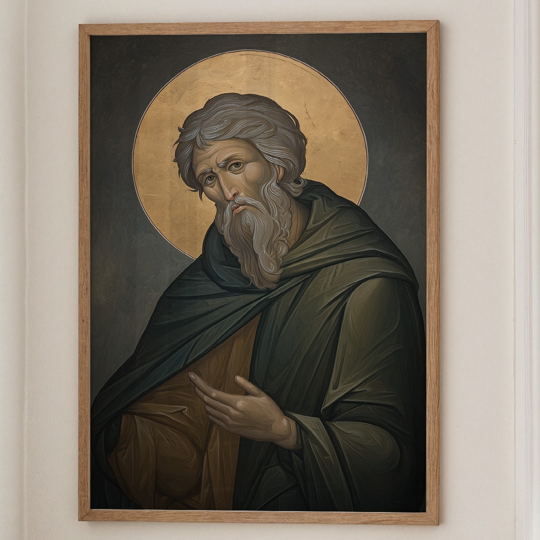 Byzantine Contemplation in Emerald Robes