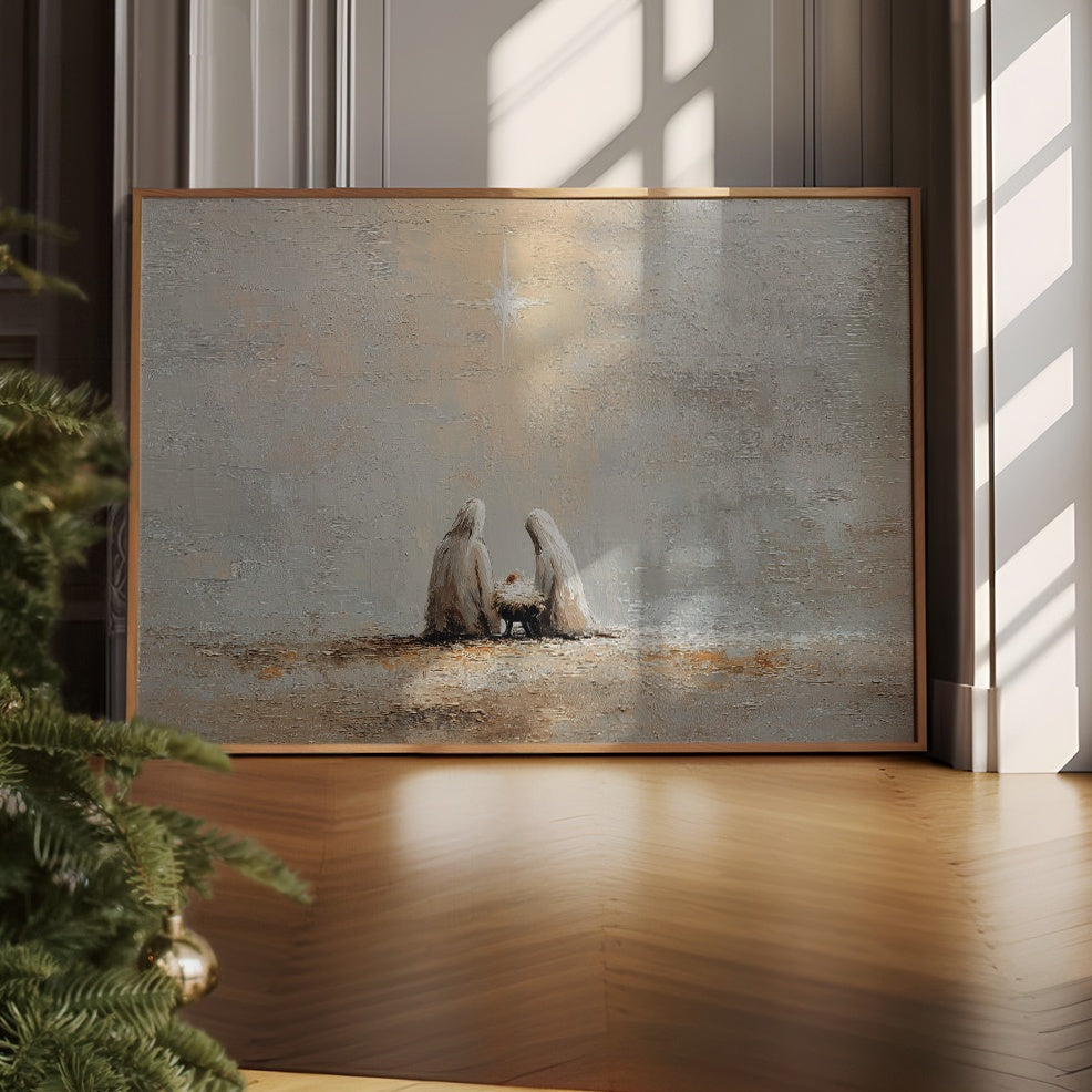 The Holy Family at the Manger