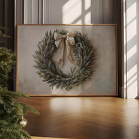 Evergreen Elegance Adorned With Silk