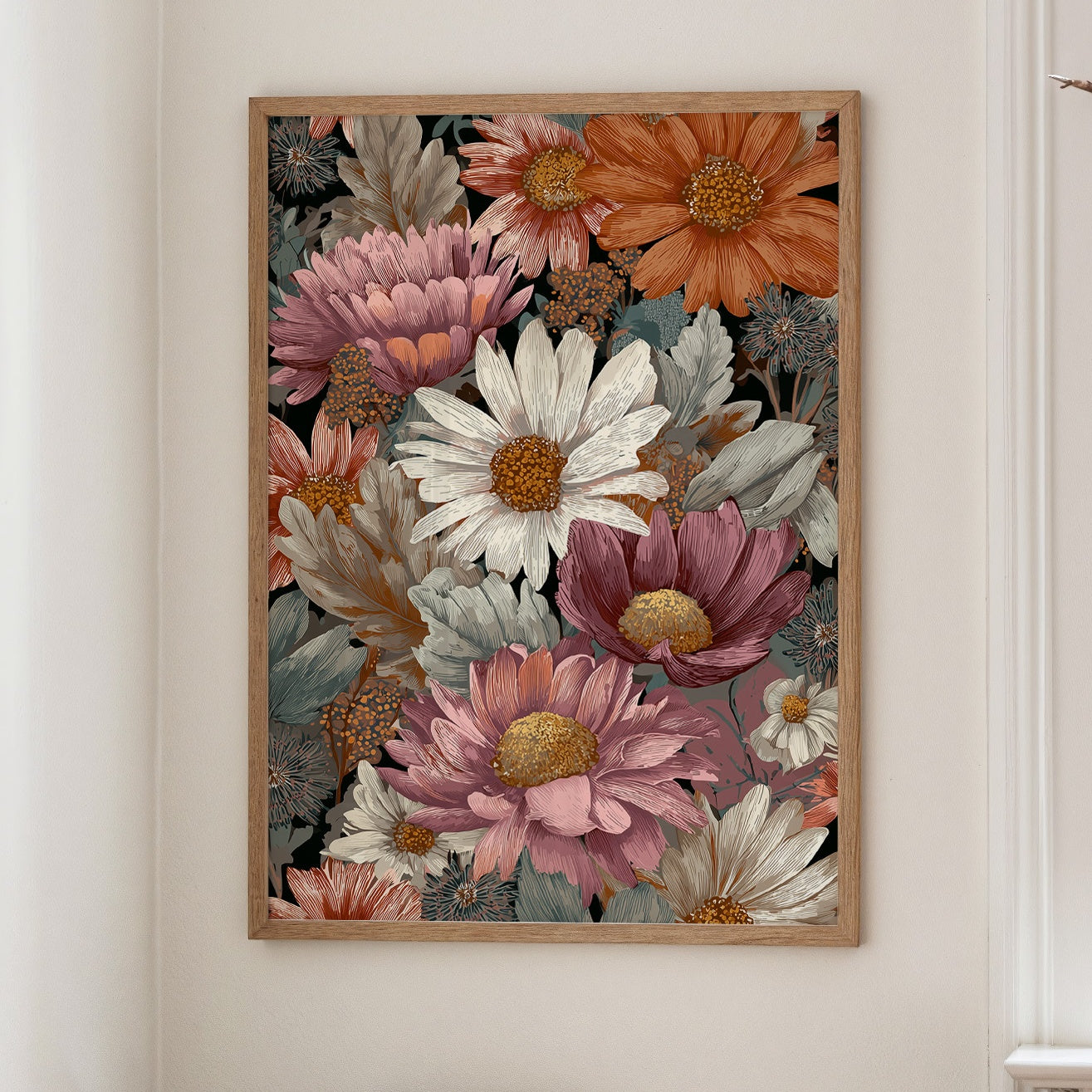 Copper Blooms In Midnight Garden