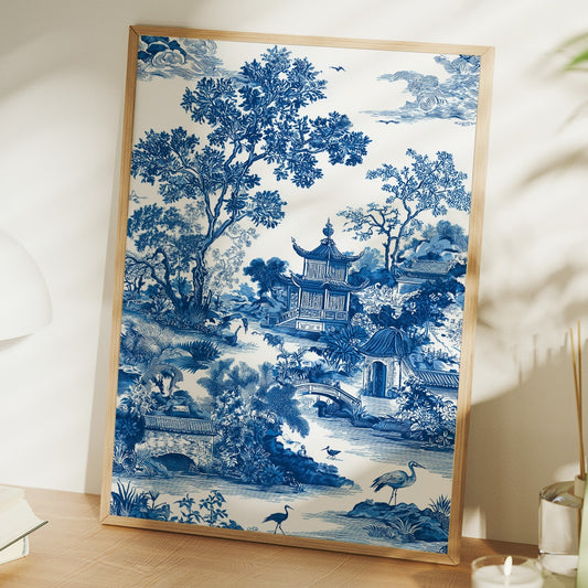 Where Cranes Gather By Blue Pagodas