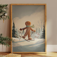 Gingerbread Skier Finds Fresh Powder