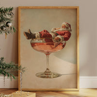Santa Rests In Crystal Coupe