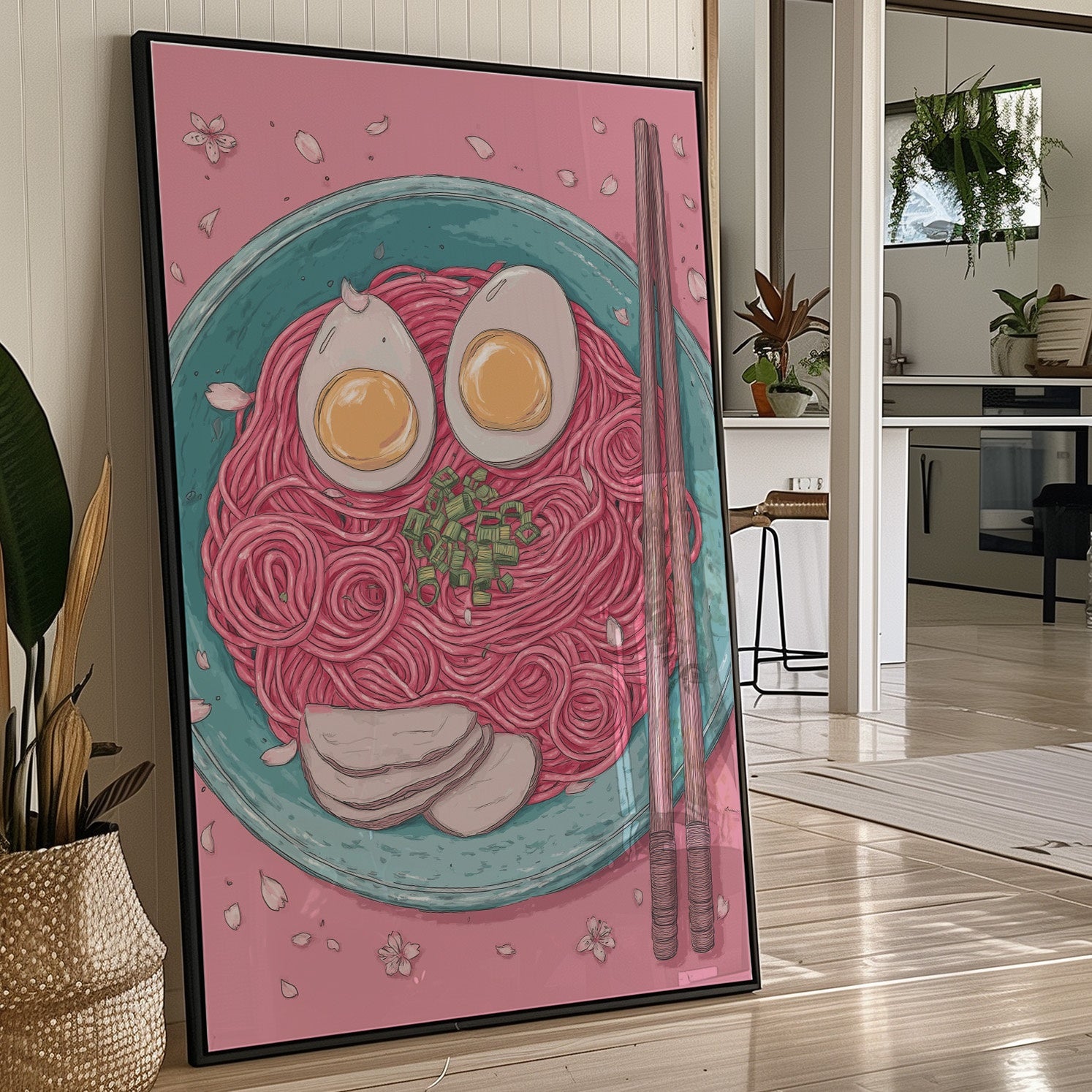 Pink Noodles Make Happy Faces