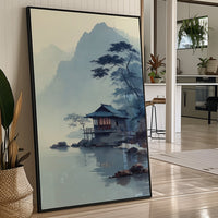 Misty Lake House Finds Morning Peace