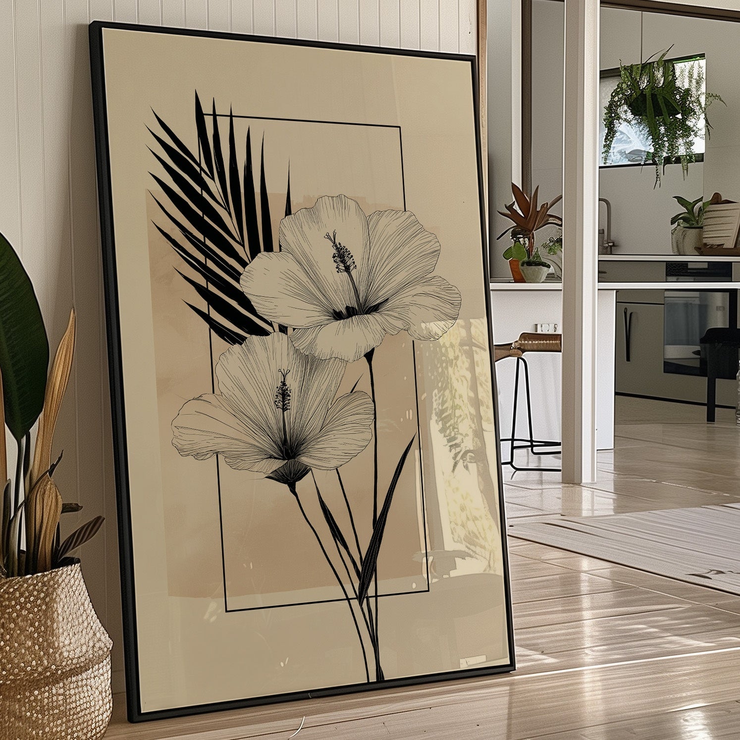 Tropical Lines Meet Gentle Petals