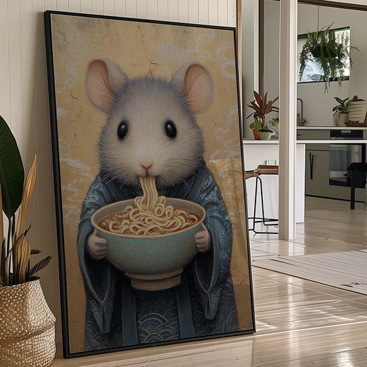 Tiny Master Savors Noodle Wisdom