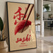 Red Brushstrokes Tell Sushi Stories