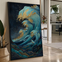 Ocean Waves Cast Golden Dreams