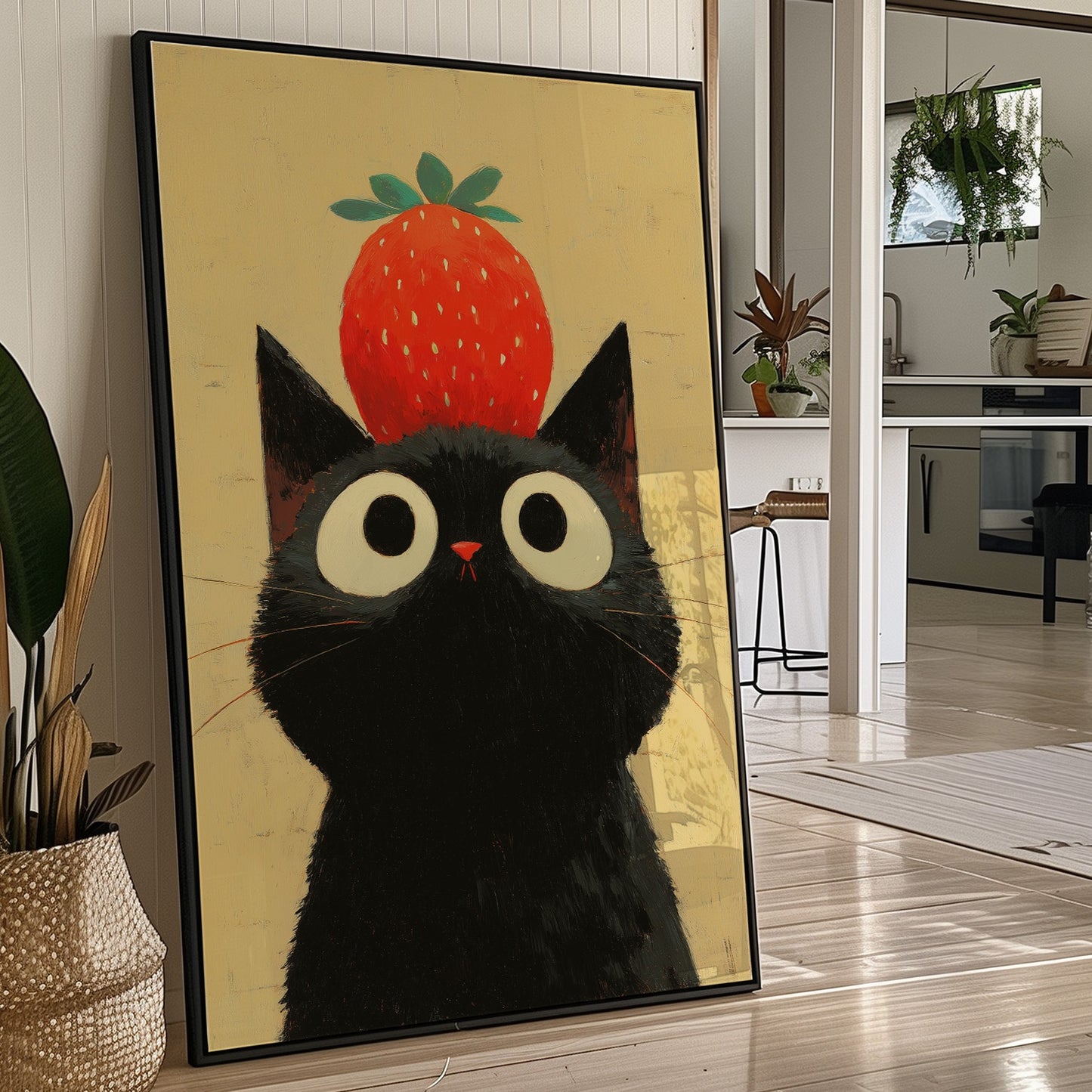 Black Cat Dreams Of Strawberry Days