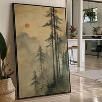 Tall Pines Meet Rising Sun