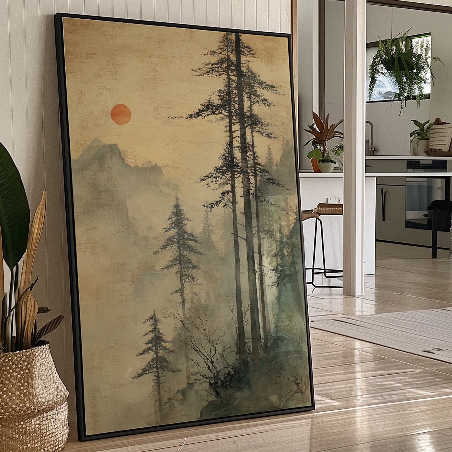 Tall Pines Meet Rising Sun