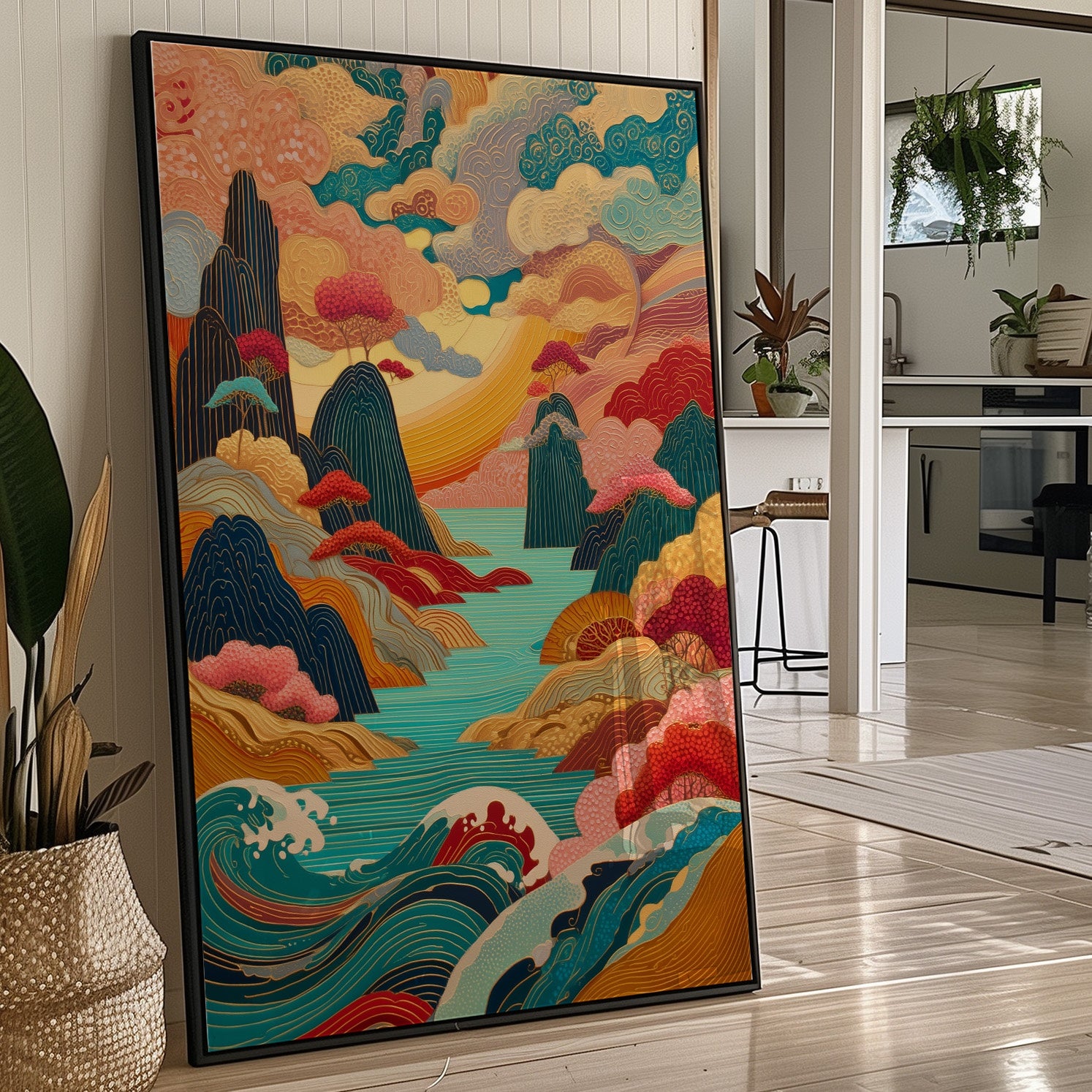 Ocean Dreams Paint Mountain Peaks