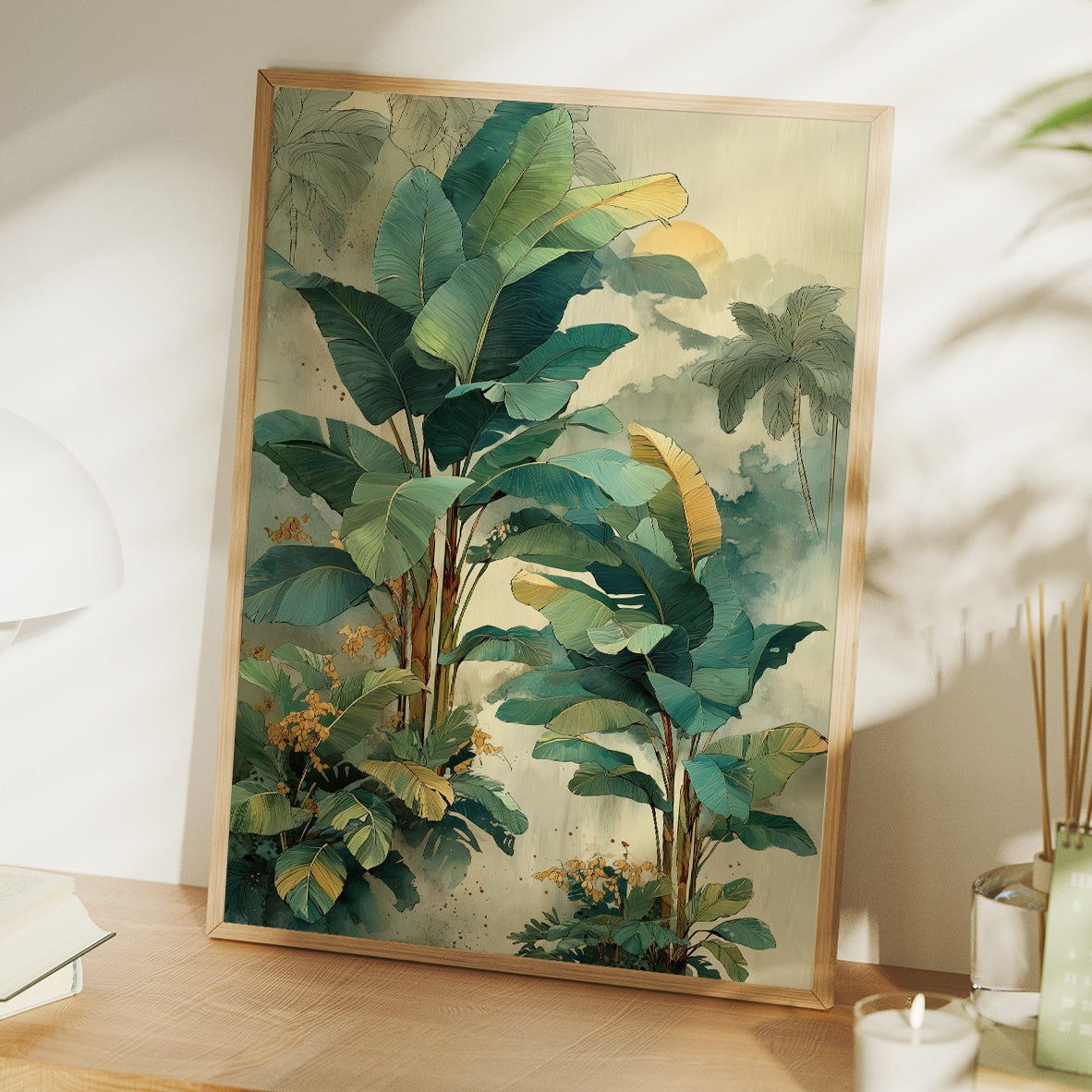 Paradise Palms Dance In Golden Light