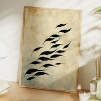 Birds Take Flight At Dawn