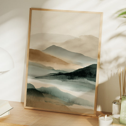 Misty Peaks Paint Their Stories
