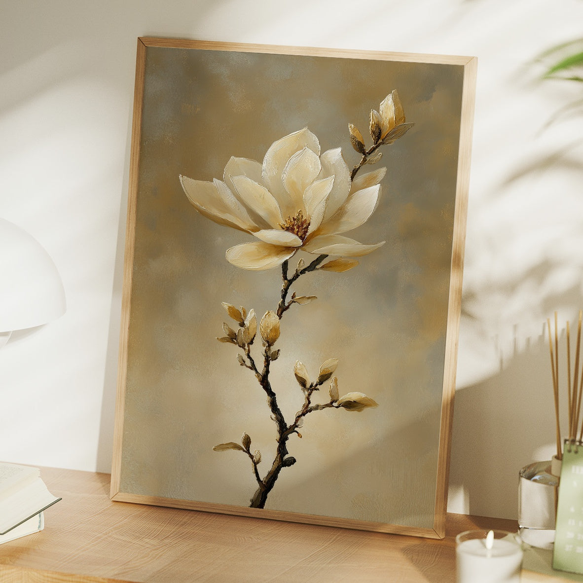 Magnolia Petals Dance In Morning Light