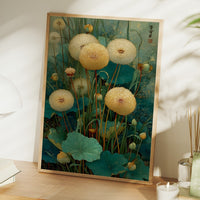 Dandelions Dance In Jade Waters