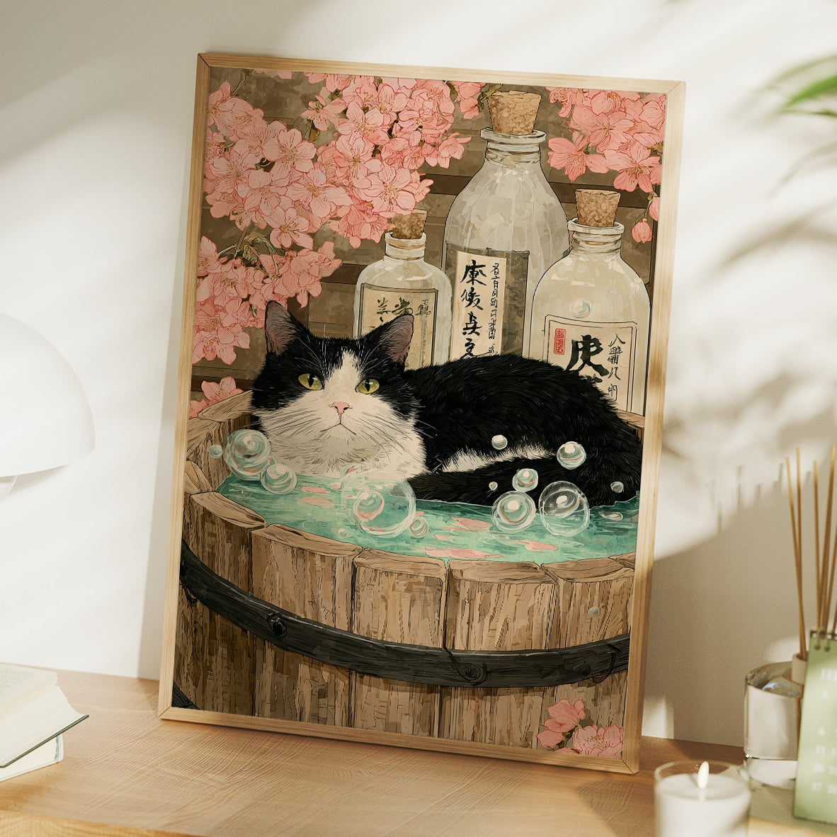 Sake Bath Under Cherry Blossoms