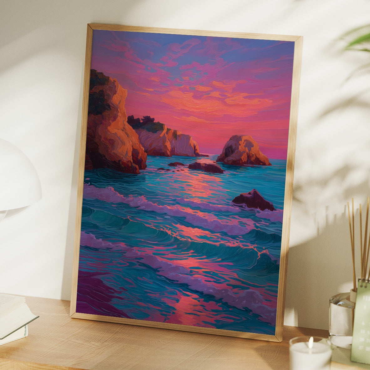 Coastal Cliffs Dance With Dusk