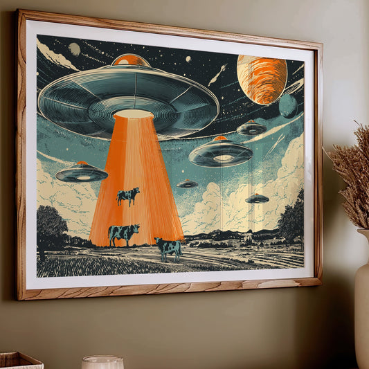 Cosmic Cows Under Orange Beams