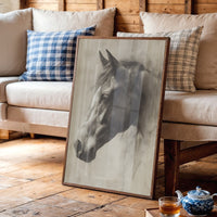 Noble Gaze In Weathered Wood