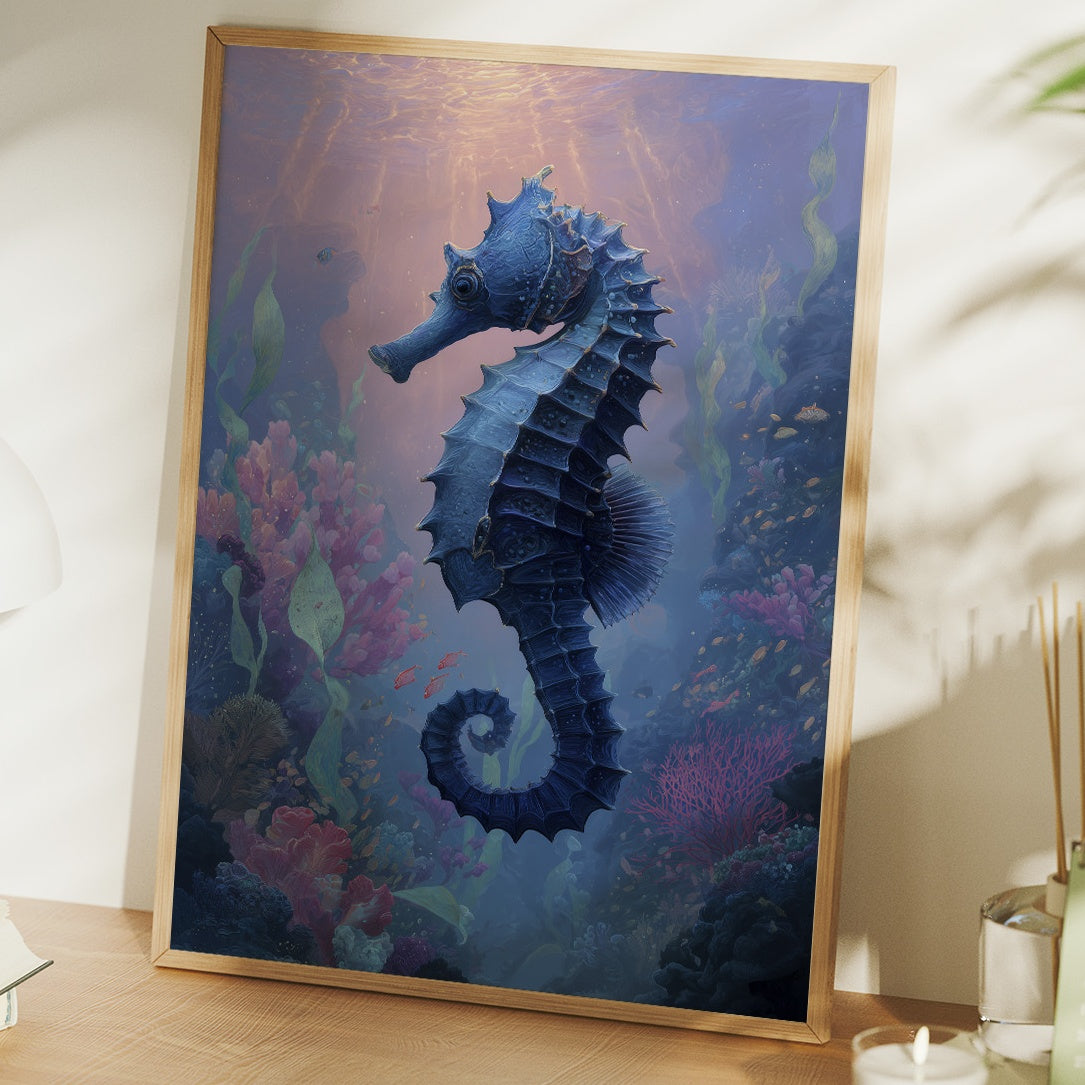 Sapphire Dancer Among Coral Dreams