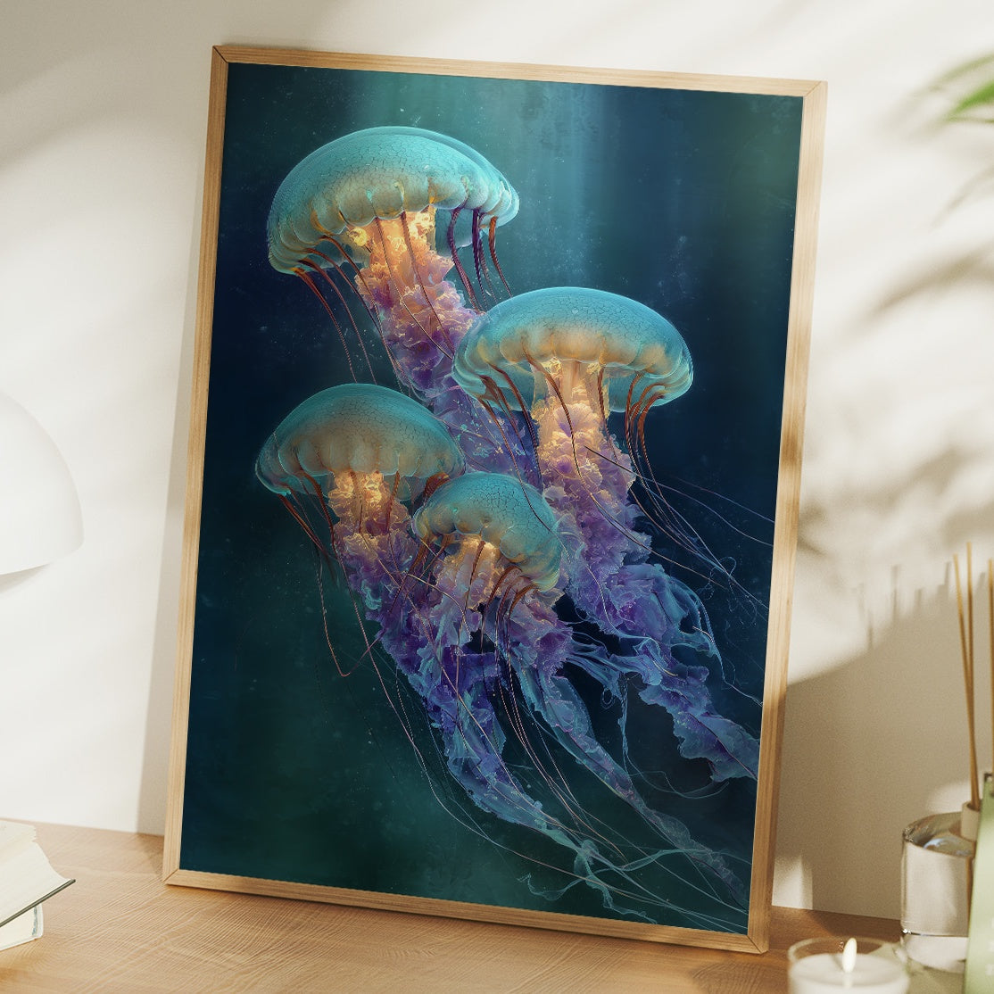 Ocean Ballet In Teal Depths