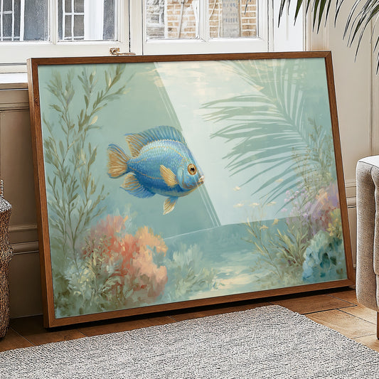 Blue Dancer In Coral Symphony