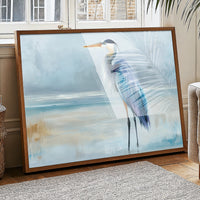 Blue Sentinel At Misty Shore