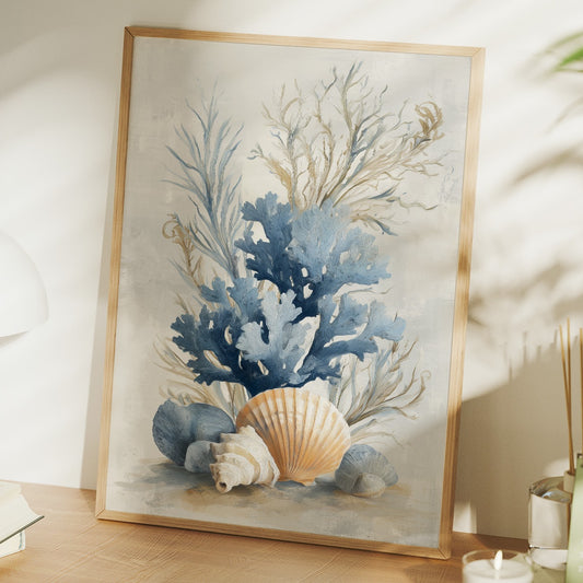 Coastal Memories In Muted Blue