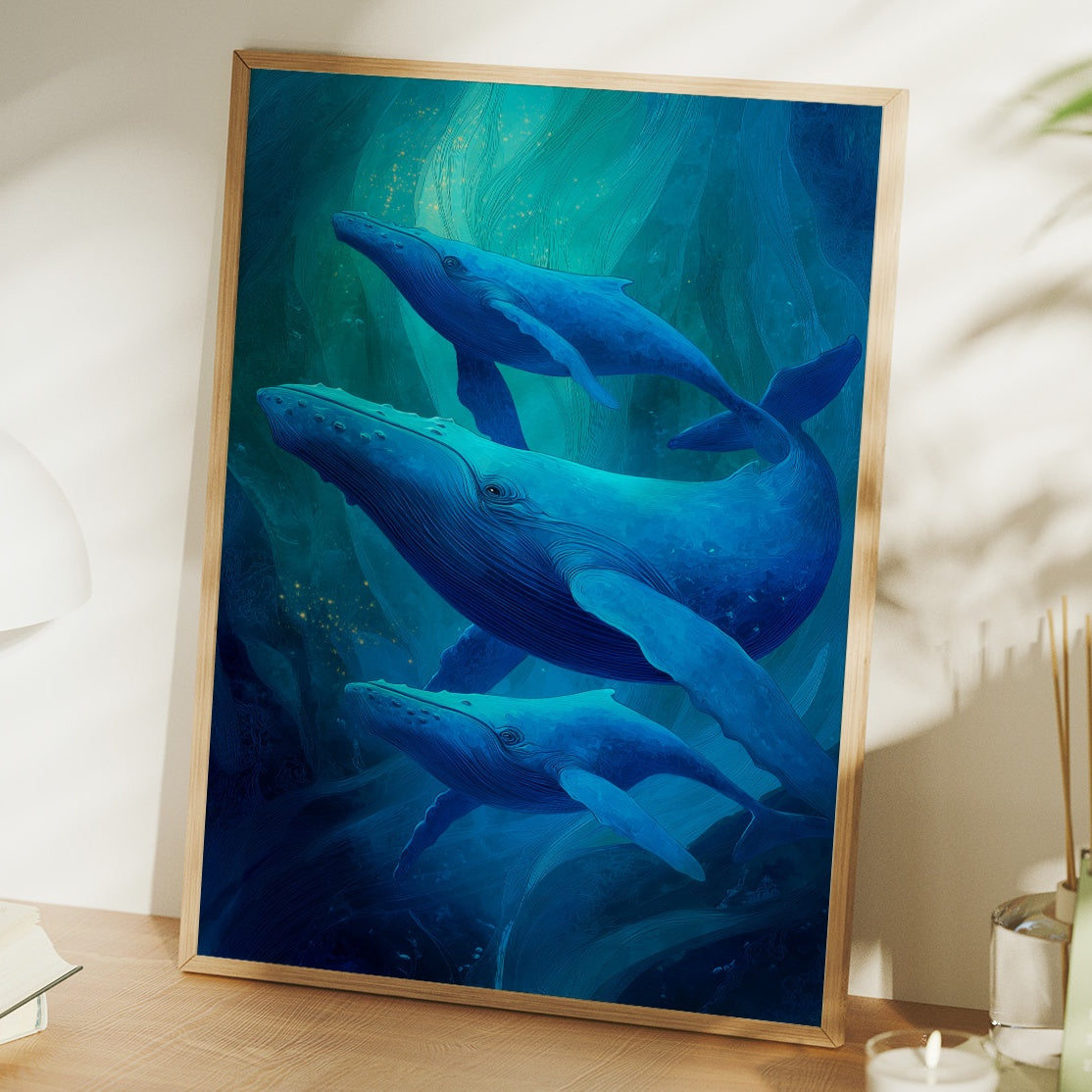 Gentle Giants Dance Through Cyan