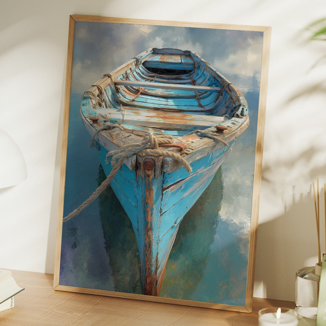 Azure Vessel Awaits The Tide