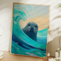 Ocean Soul Peers Through Waves