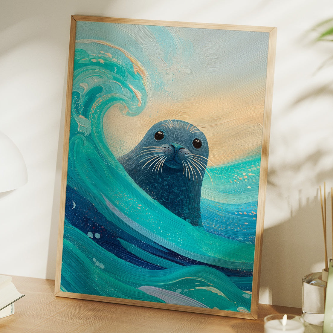 Ocean Soul Peers Through Waves