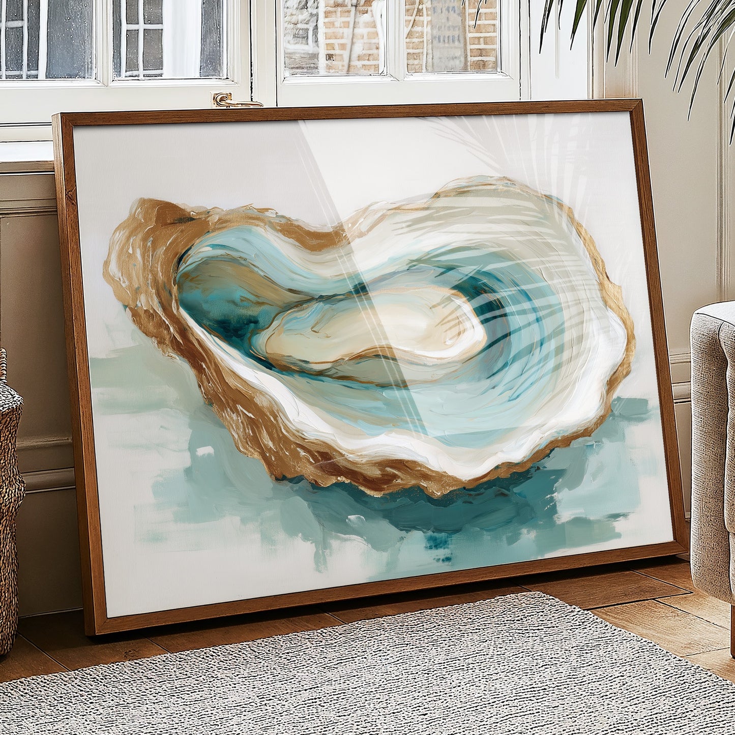 Tides Curl Within Pearl Shell