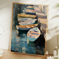 Harbor Boats Wait For Morning