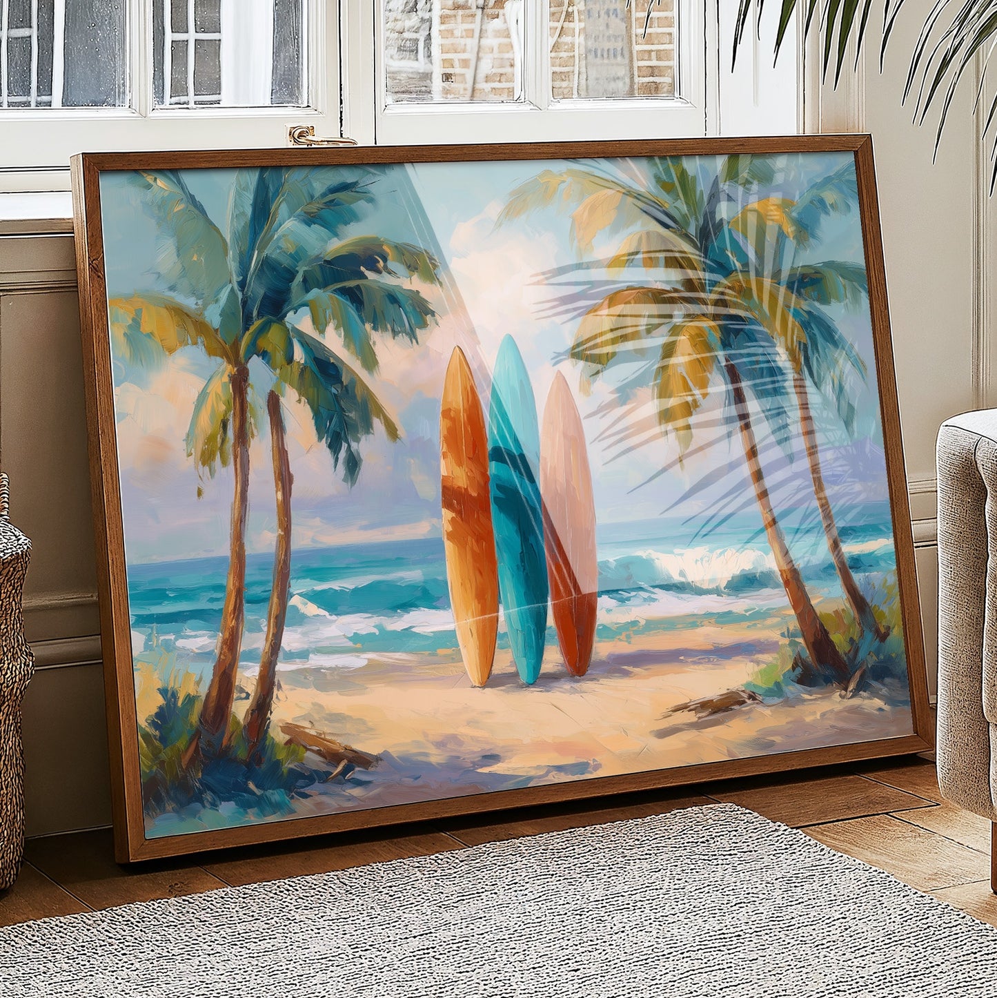 Surfboards Await Turquoise Tides