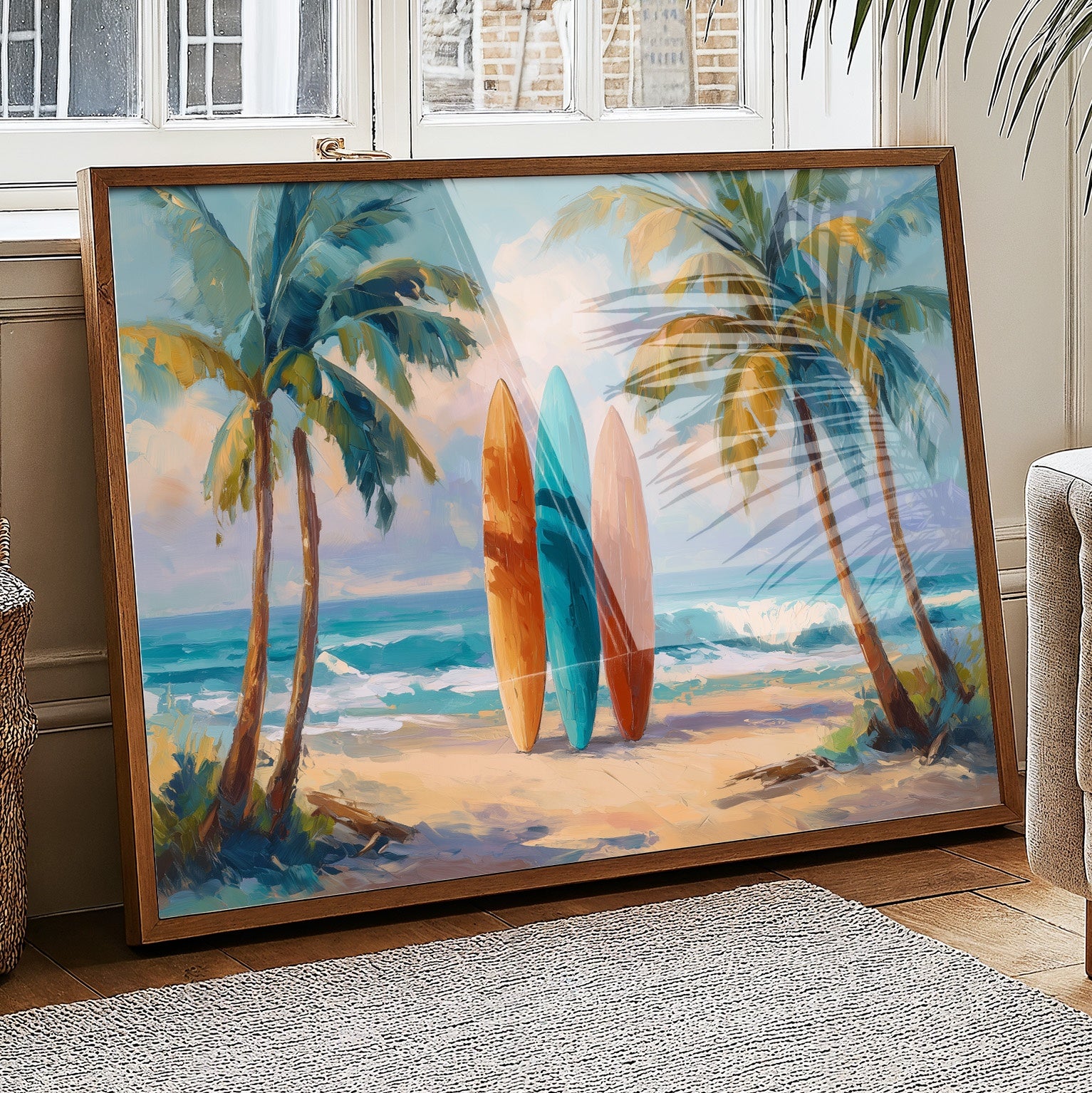 Surfboards Await Turquoise Tides