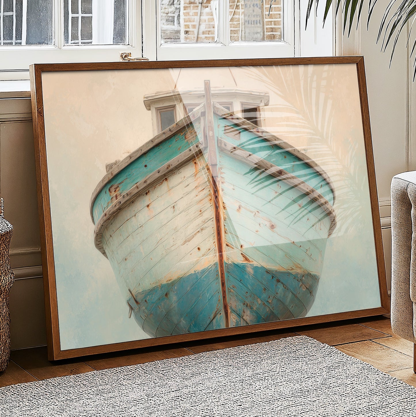 Weathered Vessel Awaits The Tide