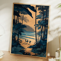 Surfers Chase Golden Hour Tides