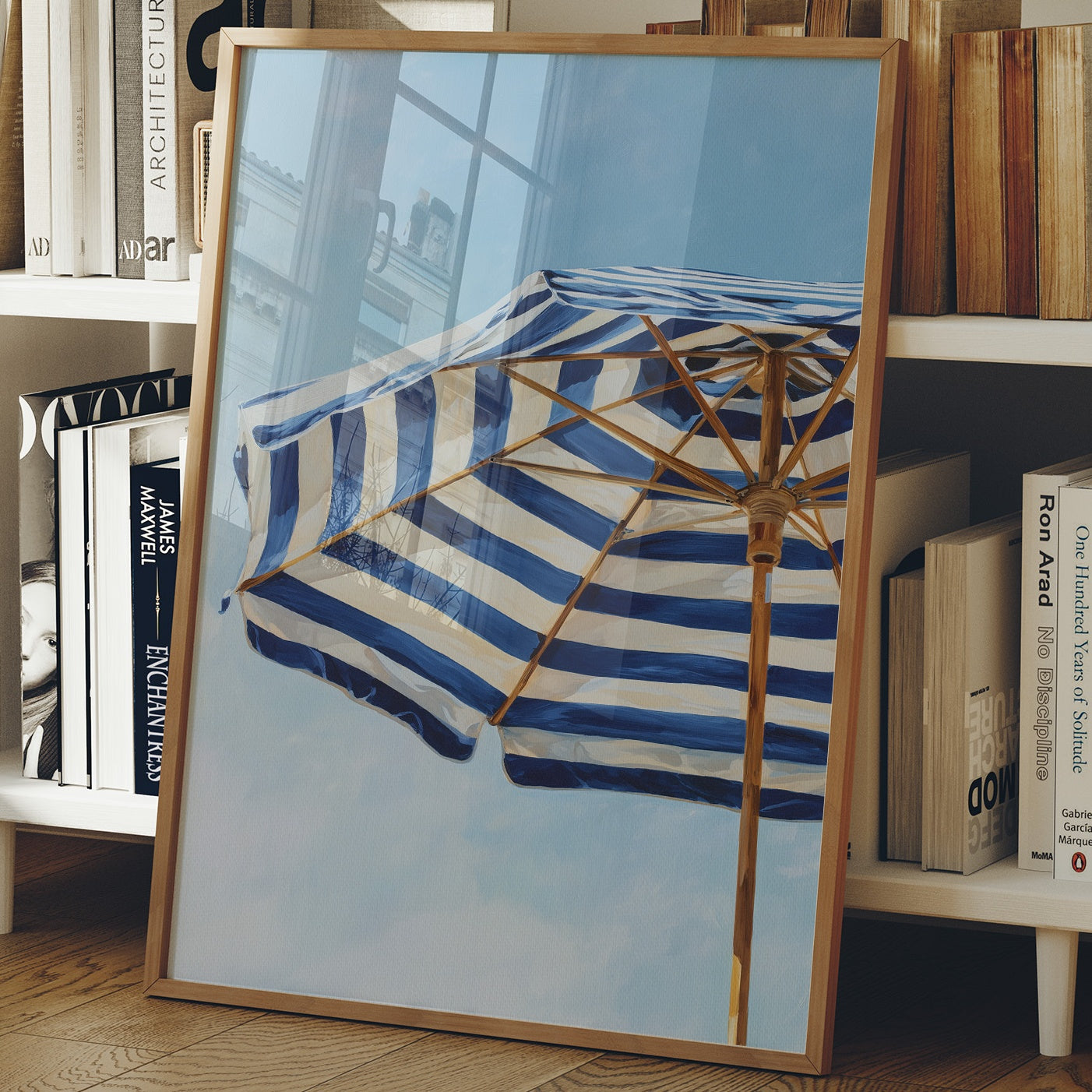 Azure Stripes Shelter Mediterranean Dreams